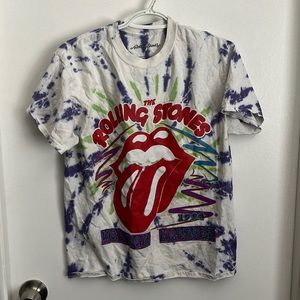 Rolling Stones band tie dye shirt